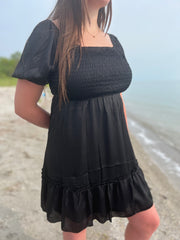 Sienna Dress in Black (S-XL)