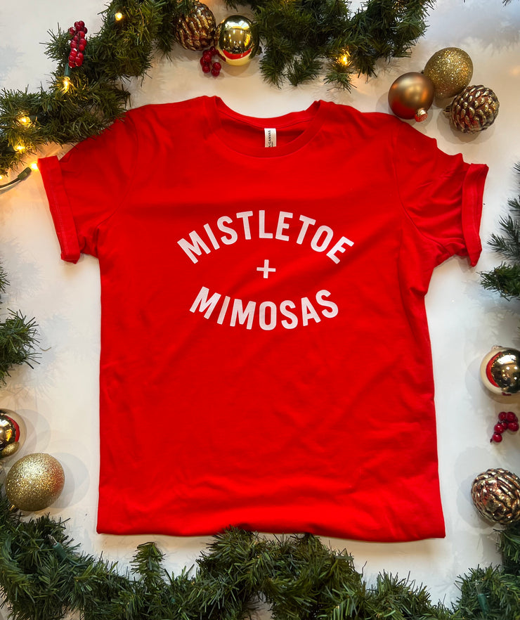 Mistletoe & Mimosas (Red & White)