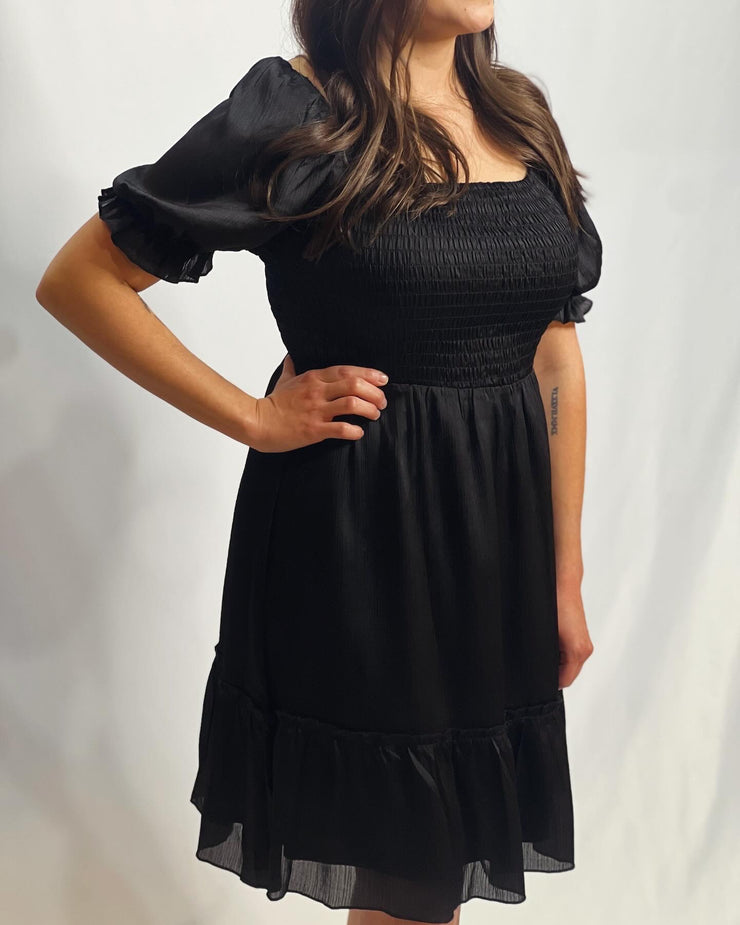 Sienna Dress in Black (S-XL)
