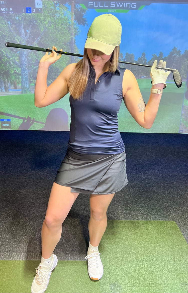 Actif Sleeveless Golf Shirt – Sunday Grey