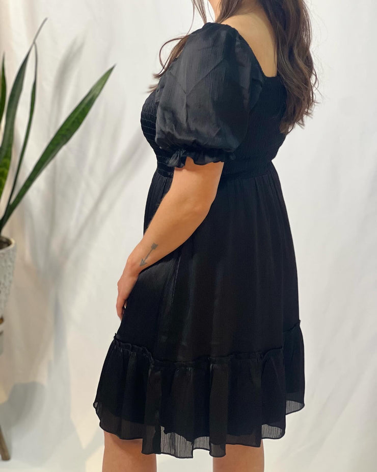 Sienna Dress in Black (S-XL)